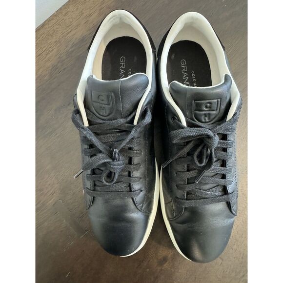 Cole Haan GrandPro Rally Men's 9 Black Shoes Sneakers Leather Tennis Lightweight - Picture 3 of 6